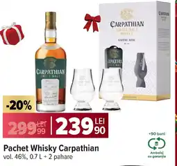 Carrefour Pachet Whisky Carpathian Ofertă