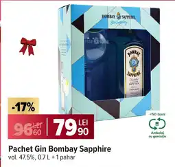 Carrefour Pachet Gin Bombay Sapphire Ofertă