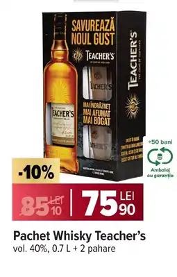 Carrefour Pachet Whisky Teacher's Ofertă