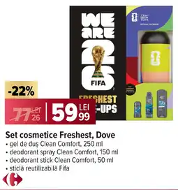 Carrefour Set cosmetice Freshest, Dove Ofertă