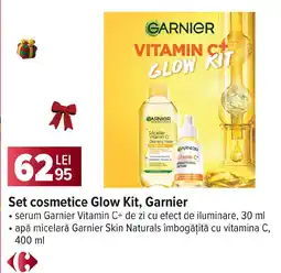 Carrefour Set cosmetice Glow Kit, Garnier Ofertă