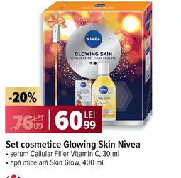 Carrefour Set cosmetice Glowing Skin Nivea Ofertă