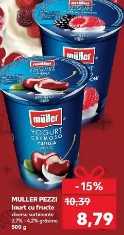 Kaufland MULLER PEZZI laurt cu fructe Ofertă