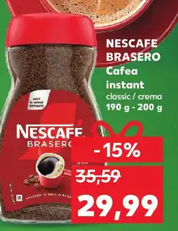Kaufland NESCAFE BRASERO Cafea instant classic / crema Ofertă