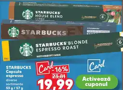 Kaufland STARBUCKS Capsule espresso Ofertă