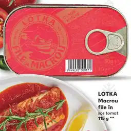 Kaufland LOTKA Macrou file în sos tomat Ofertă