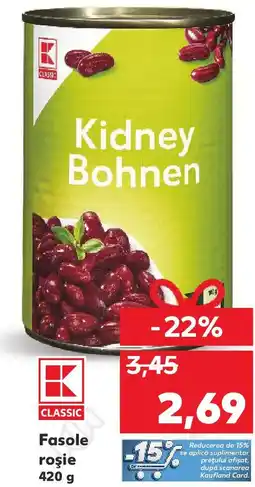 Kaufland Fasole roşie Ofertă