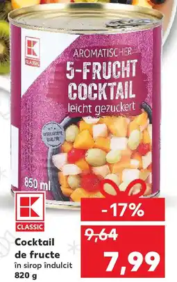 Kaufland Cocktail de fructe în sirop îndulcit Ofertă