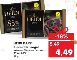 Kaufland HEIDI DARK Ciocolată neagră Ofertă