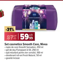 Carrefour Set cosmetice Smooth Care, Nivea Ofertă