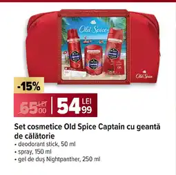 Carrefour Set cosmetice Old Spice Captain cu geantă de călătorie Ofertă