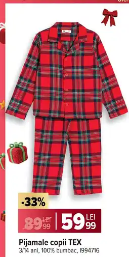 Carrefour Pijamale copii Tex Ofertă