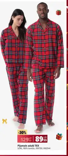 Carrefour Pijamale adulți Tex Ofertă