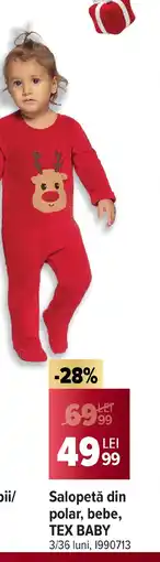Carrefour Salopetă din polar, bebe, Tex Baby Ofertă