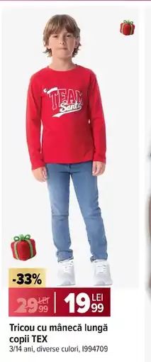 Carrefour Tricou cu mânecă lungă copii Tex Ofertă