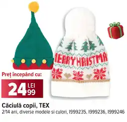 Carrefour Căciulă copii, TEX Ofertă
