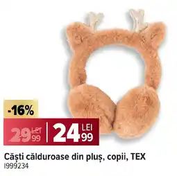 Carrefour Căşti călduroase din pluș, copii, TEX Ofertă