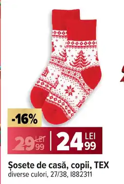 Carrefour Şosete de casă, copii, TEX Ofertă