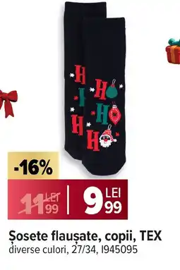 Carrefour Şosete flausate, copii, TEX Ofertă