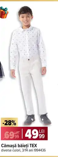 Carrefour Cămașă băieți TEX Ofertă