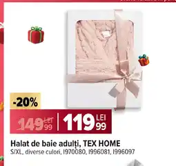 Carrefour Halat de baie adulți, TEX HOME Ofertă