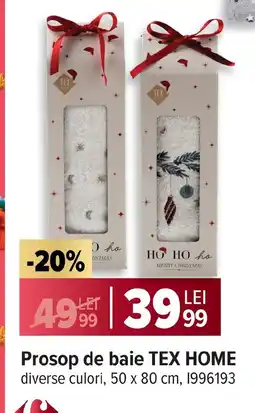 Carrefour Prosop de baie TEX HOME Ofertă