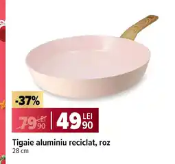 Carrefour Tigaie aluminiu reciclat, roz Ofertă