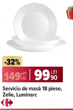 Carrefour Serviciu de masă 18 piese, Zelie, Luminarc Ofertă