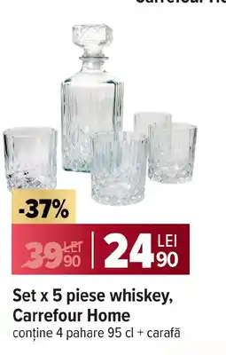 Carrefour Set x 5 piese whiskey, Carrefour Home Ofertă