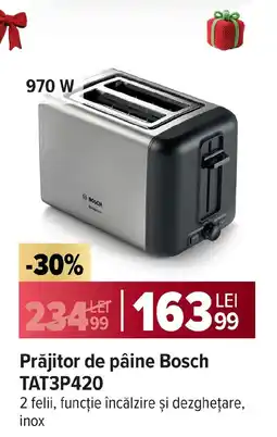 Carrefour Prăjitor de pâine Bosch TAT3P420 Ofertă