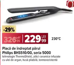 Carrefour Placă de îndreptat părul Philips BHS510/00, seria 5000 Ofertă