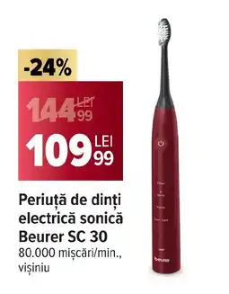 Carrefour Periuţă de dinți electrică sonică Beurer SC 30 Ofertă