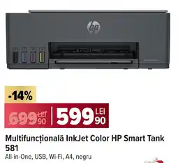 Carrefour Multifuncţională InkJet Color HP Smart Tank 581 Ofertă