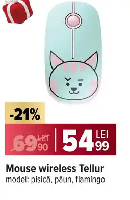 Carrefour Mouse wireless Tellur Ofertă