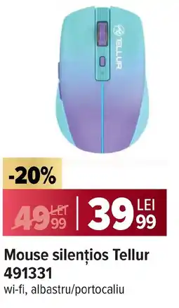 Carrefour Mouse silenţios Tellur 491331 Ofertă