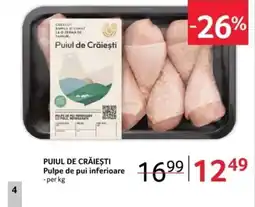 Selgros PUIUL DE CRĂIEȘTI Pulpe de pui inferioare Ofertă