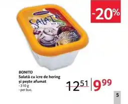 Selgros BONITO Salată cu icre de hering şi peşte afumat Ofertă