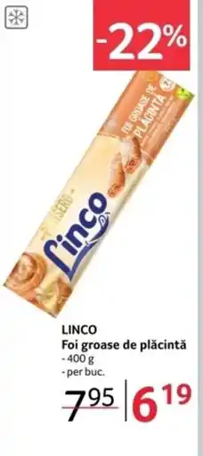 Selgros LINCO Foi groase de plăcintă Ofertă