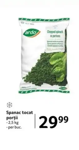 Selgros Ardo Spanac tocat porții Ofertă