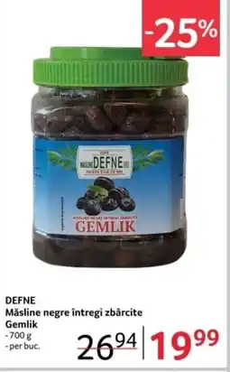 Selgros DEFNE Măsline negre întregi zbârcite Gemlik Ofertă