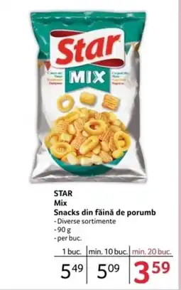 Selgros STAR Mix Snacks din făină de porumb Ofertă