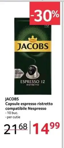 Selgros JACOBS Capsule espresso ristretto compatibile Nespresso Ofertă