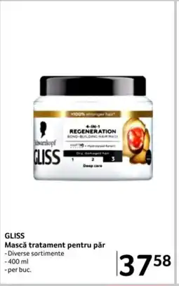 Selgros GLISS Mască tratament pentru păr Ofertă