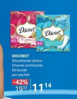 Selgros DISCREET Absorbante zilnice Ofertă