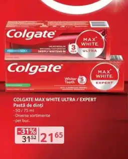 Selgros COLGATE Max white ultra / expert Pastă de dinți Ofertă
