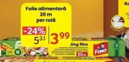 Selgros FINO Folie alimentară 20 m per rolǎ Ofertă