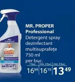 Selgros MR. PROPER Professional Detergent spray dezinfectant multisuprafeţe Ofertă