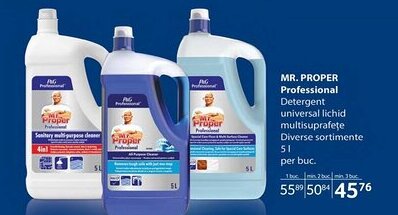 Selgros MR. PROPER Professional Detergent universal lichid multisuprafeţe Ofertă