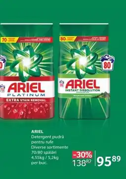 Selgros ARIEL Detergent pudră pentru rufe Ofertă