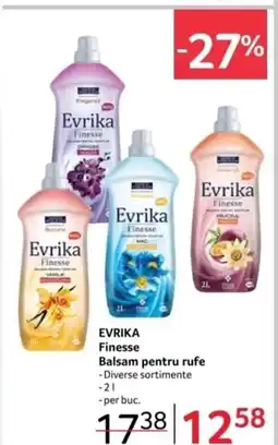 Selgros EVRIKA Finesse Balsam pentru rufe Ofertă